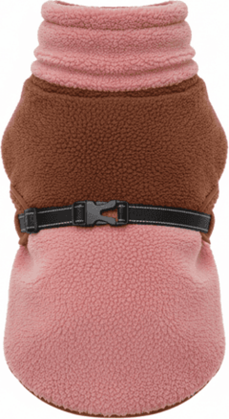 Mykt fleecedekken til hund Brun/Korall