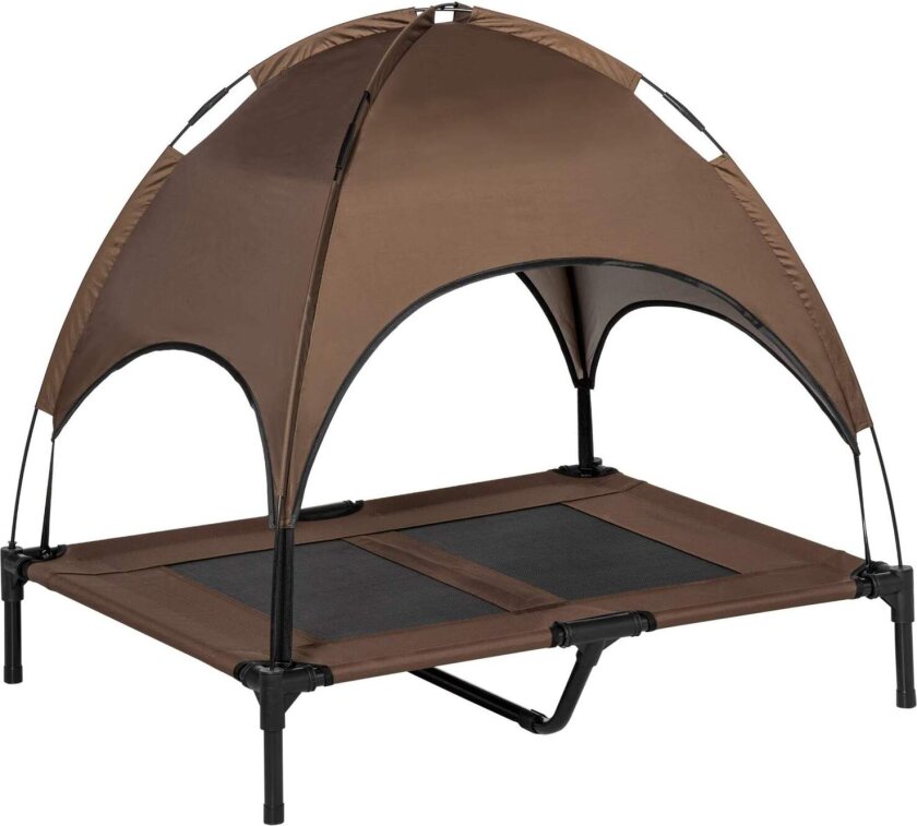 Forhøyet Hundeseng Utekaffe 92x76x90 cm