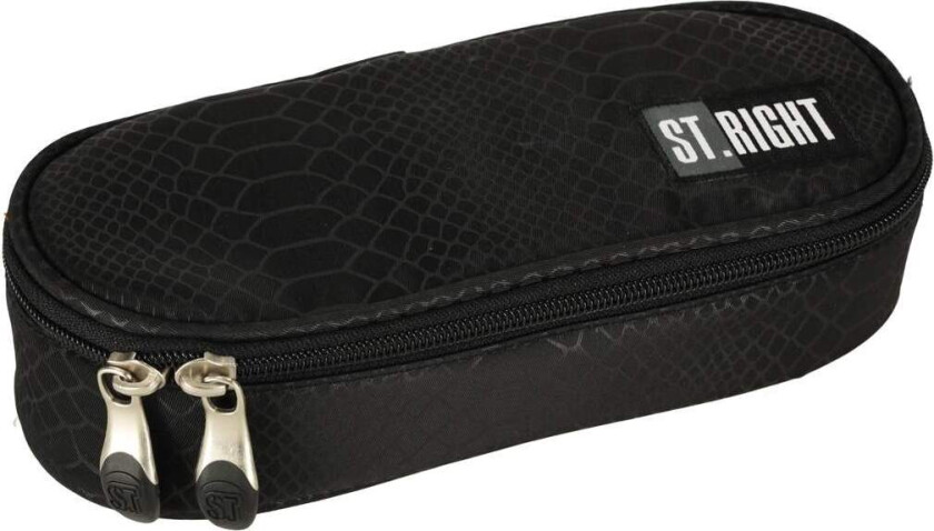 Glitrende polstret pennal med klaff