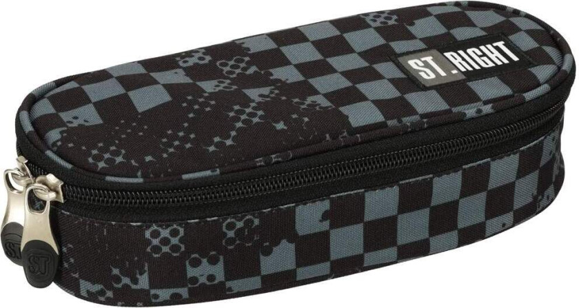 Avstivnet pennal med gitterbrett og klaff