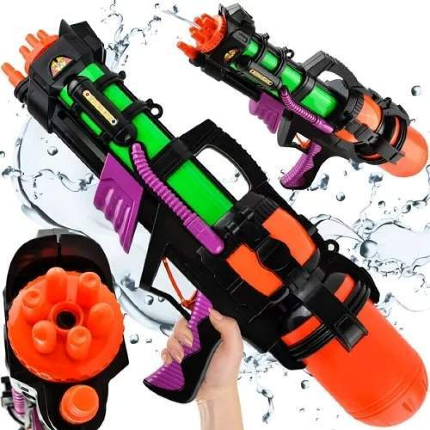 Stor vannpistol 60 cm, 6 m rekkevidde, 1,25 L tank