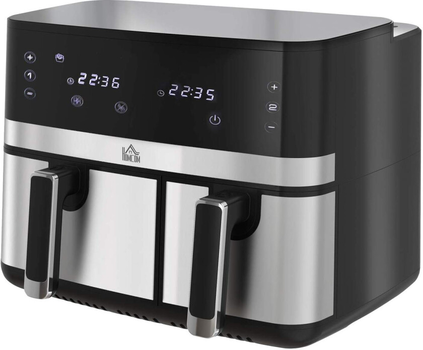 Dobbeltkammer Airfryer 8,5L Non-Stick Sort