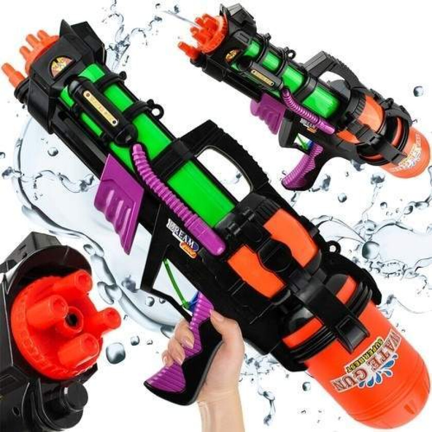 Stor vannpistol 60 cm med 6m rekkevidde