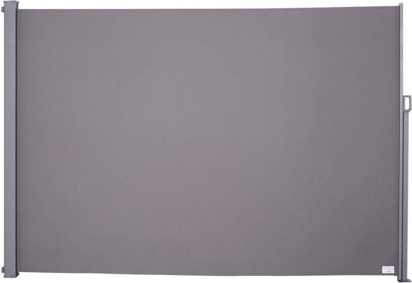 Grå Polyester Sidemarkise 300x200cm Solskjerming