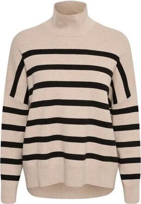 TenleyIW Turtleneck Pullover - Sandstone/Black XS