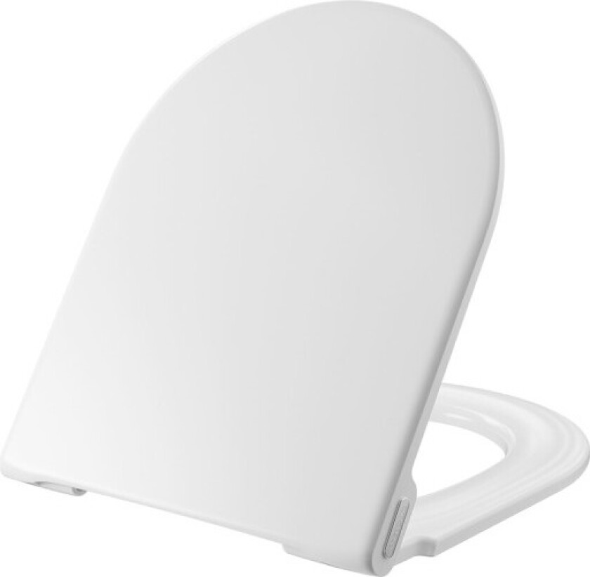 Style D2 toalettsete, soft close, avtagbar, hvit