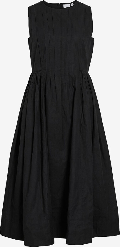 Kjole viJimba O-neck S/L Midi Dress - Svart