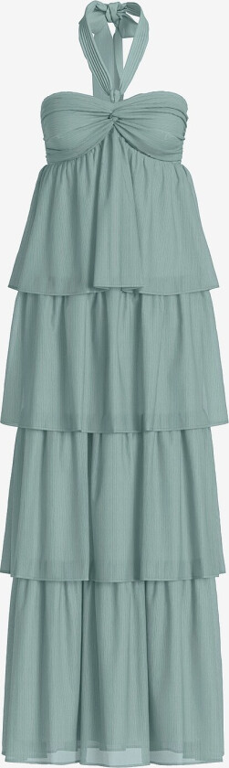 Maxikjole viLea Halterneck Layered Dress - Blå