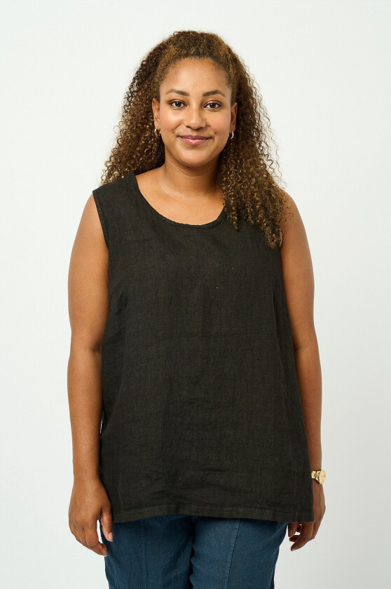 Topp i lin pnCamma - Svart
