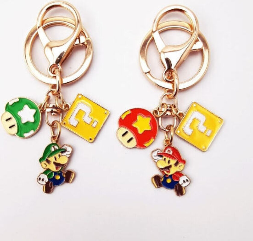 Super Mario nøkkelring Mario smykker 2pc IC