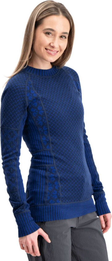 Smekker Long Sleeve, ulltrøye, dame AZURE