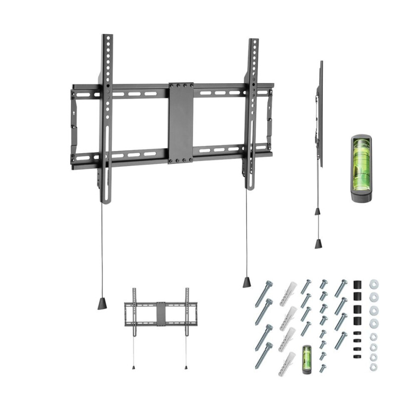 WM-80F-01 - mounting kit - fixed - for flat panel - 70kg - fine texture black 70 kg 80" 200 x 200 mm