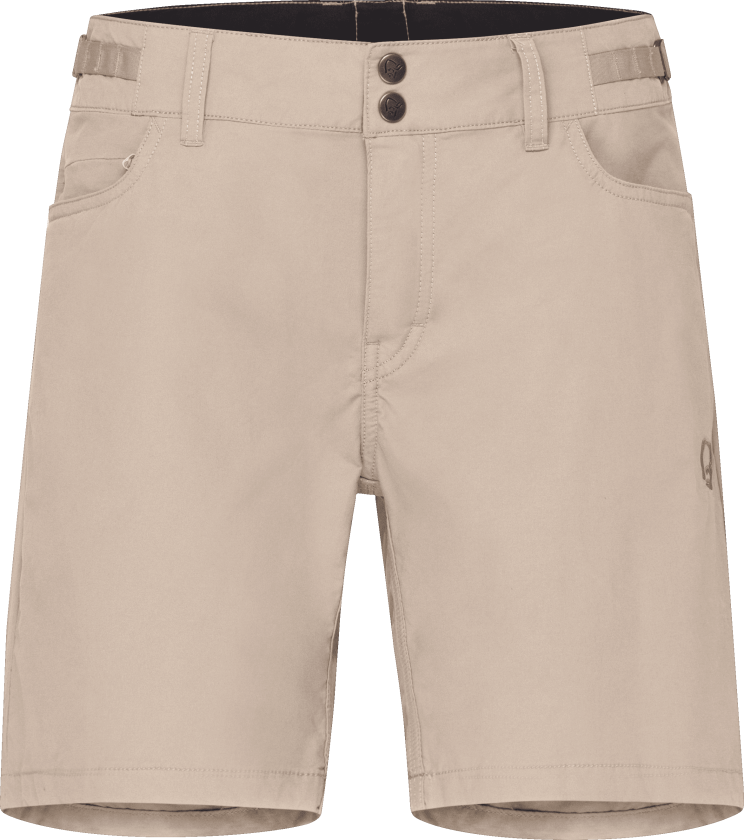 Femund Cotton Shorts W'S Pure Cashmere L, Pure Cashmere