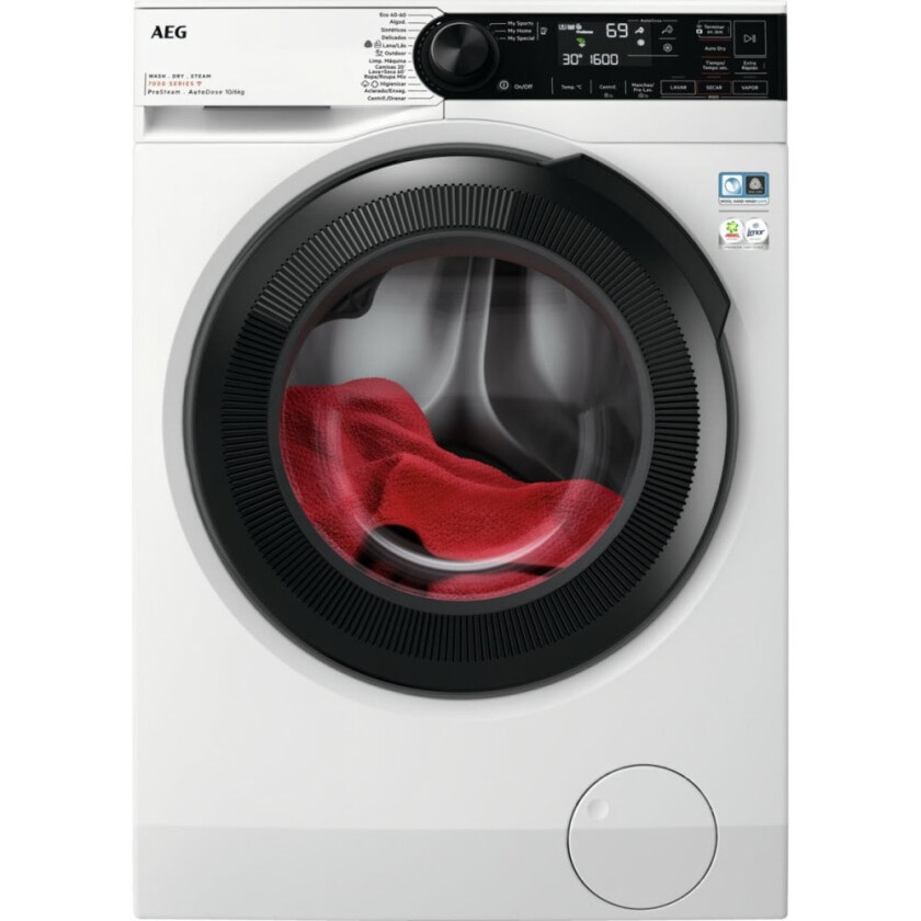 Vaskemaskin - Tørketrommel AEG LWR7194M4B 1400 rpm