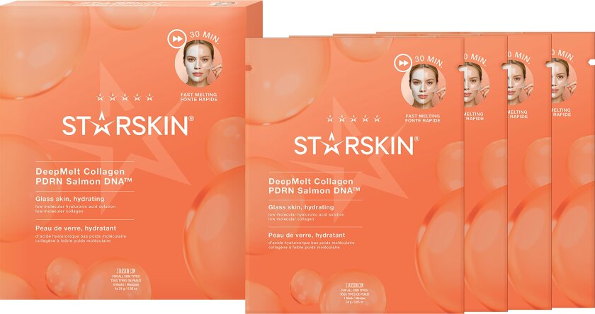 DeepMelt Collagen PDRN Salmon DNA Face Mask 4 stk