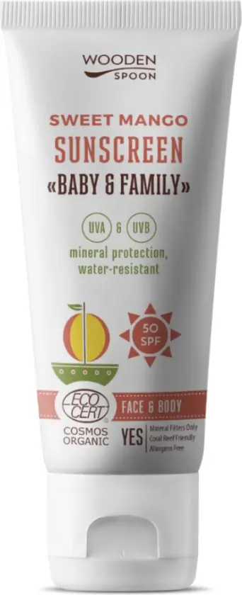 Solkrem til Baby og Barn Sweet Mango SPF50 100ml - Onesize