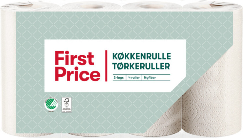 Tørkerull FSC®-sertifisert produkt. Fremstilt av 100% nyfiber. Lengde pr rull ca. 16 meter.