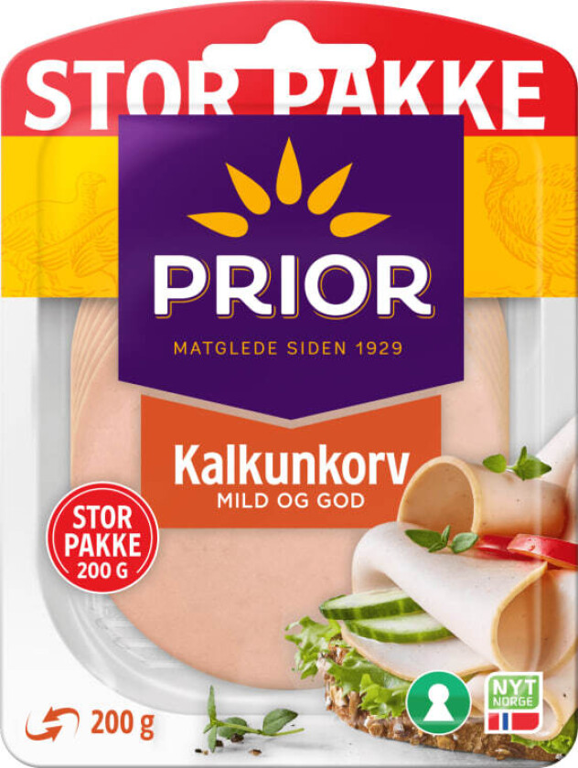 Kalkunkorv 200gr variant av skivet kalkunkorv.