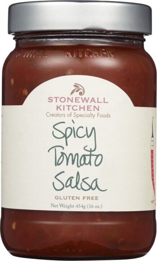 Salsa Spicy Tomato En mild salsa med biter av tomat, chilipepper og løk.
