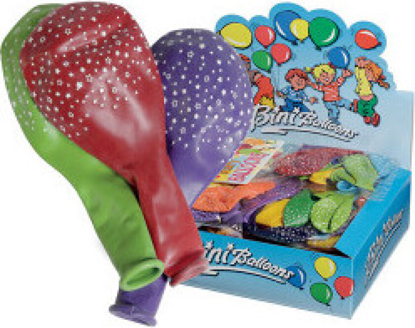 Ballonger Stjerner Ass. farger Ø29cm - 6 stk