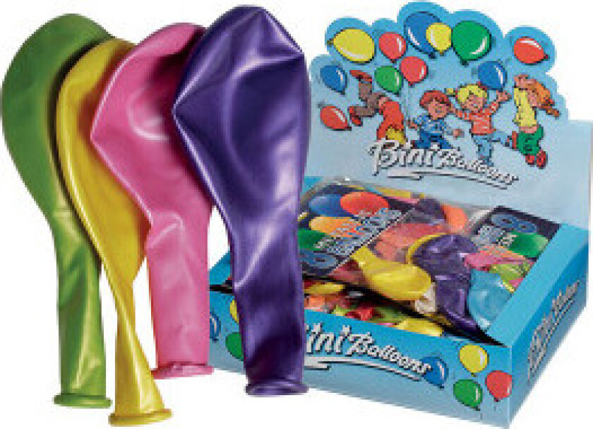 Ballonger Metallic Ass. farger Ø26cm - 8 stk