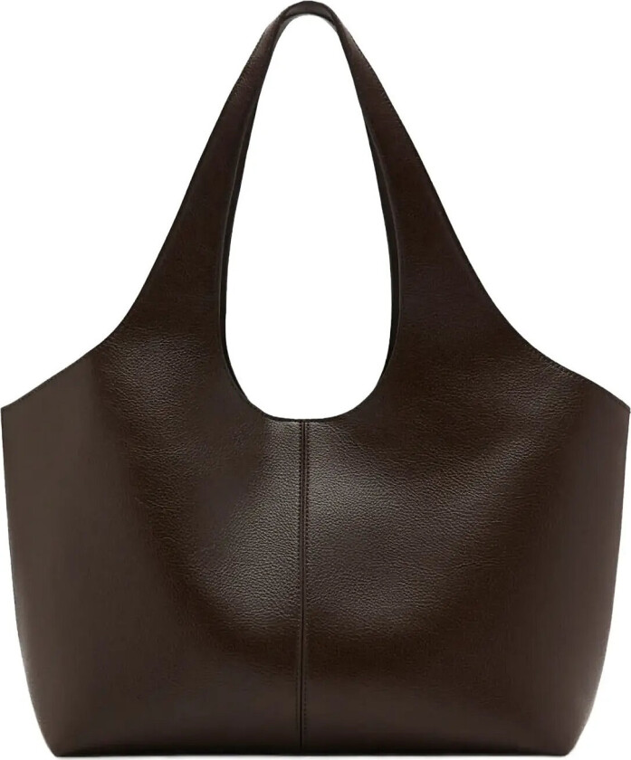 Large Shopper Bag - Brown - ONE SIZE