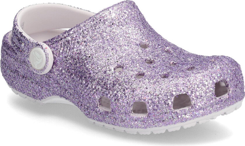 Classic Chunky Glitter Clog T - Purple - 25/26