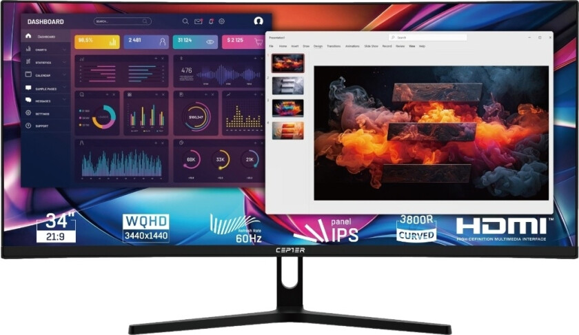 Pulse X2 34" UWQHD-skjerm