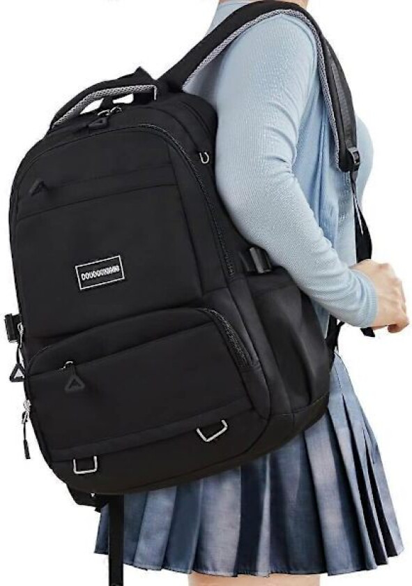Lett Skolesekk Dame, Søt Skoleveske for Jenter, Laptop Ryggsekk for Skole Casual Daypacks Reise Ryggsekk for College Arbeid