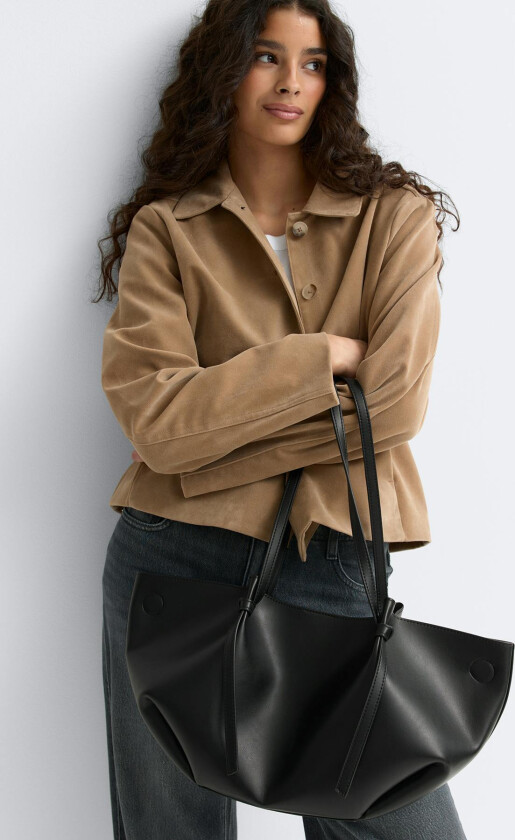 - Strap handle tote bag - Skuldervesker - Svart - ONESIZE - Dame