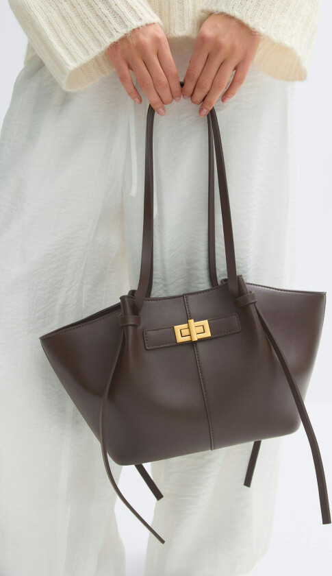 - Midi long strap bag - Skuldervesker - Brun - ONESIZE - Dame