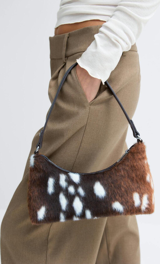 - Hair-on mini bag - Skuldervesker - Hvit - ONESIZE - Dame
