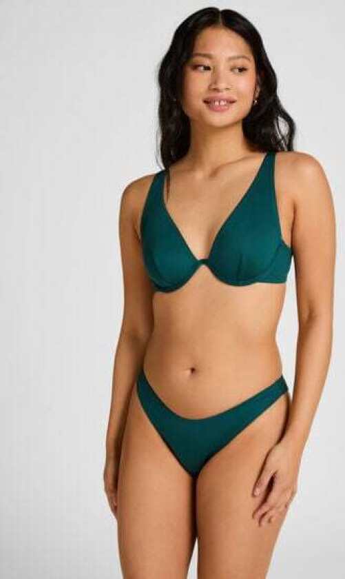 Bikinibukse med høyt ben i neopren Grønn