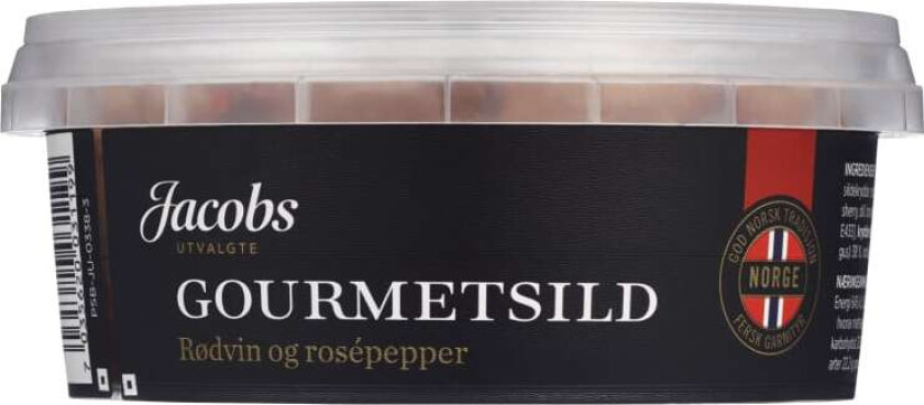 Gourmetsild Rødvin/Rosepepper 320g Jacobs