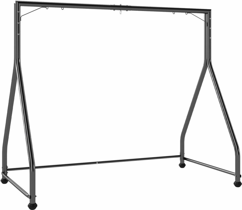 Kraftig huskestativ – svart, 2–3-seter eller hengekurv