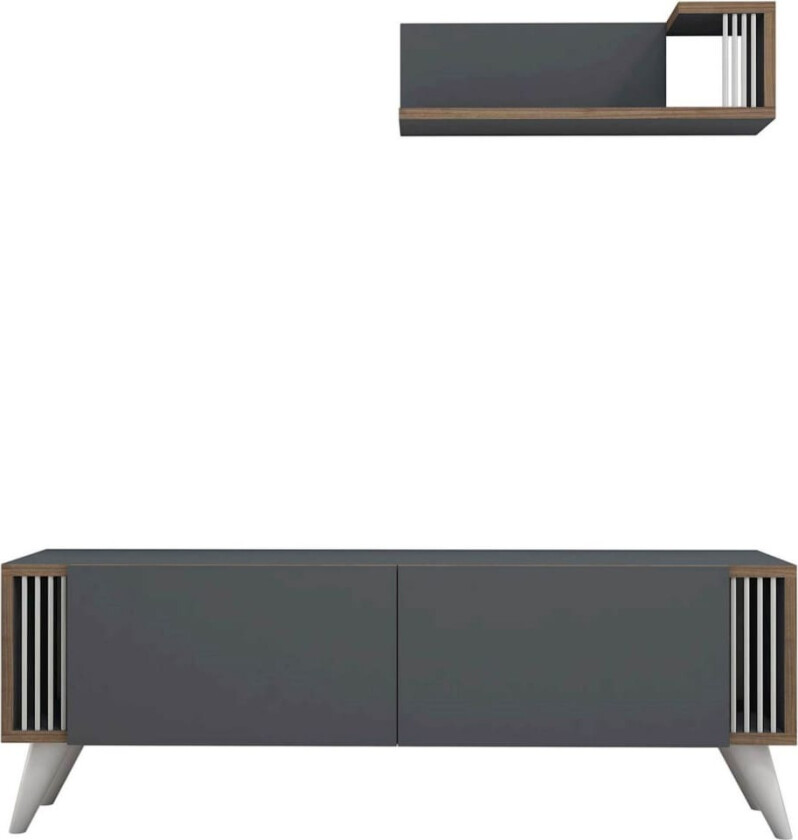 TV-benk Nicol 120x31x42 cm antrasitt