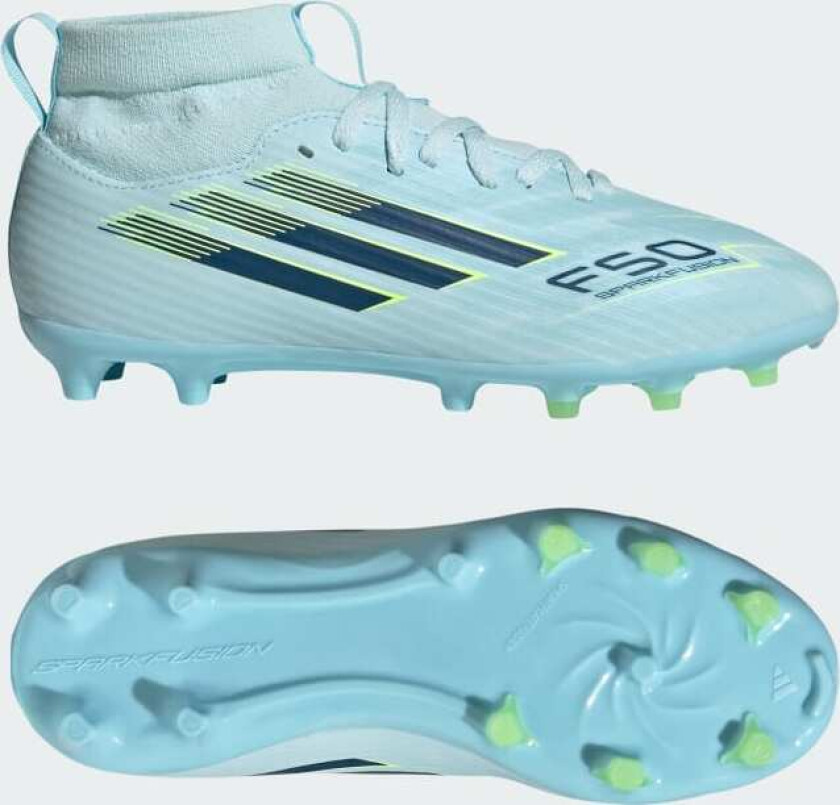 F50 SPARKFUSION LEAGUE Mid Cut Firm Ground / Artificial Ground Fotballsko