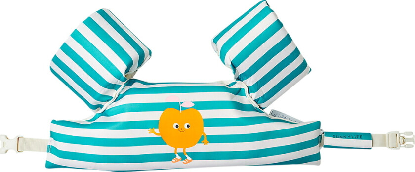 Svømmevest - 3–6 år - Poppy De Peach/Green Stripe - - OneSize - Svømmevest