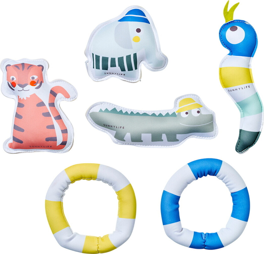 Dykkervekter - 6 stk. - Inn i The Jungle - - OneSize - Badeleker