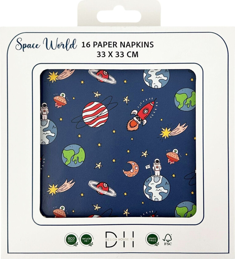 Servietter Space World - 16-pakning