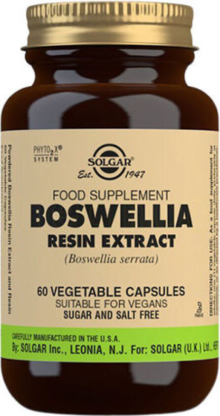 Boswellia Resin - 60 Kapsler