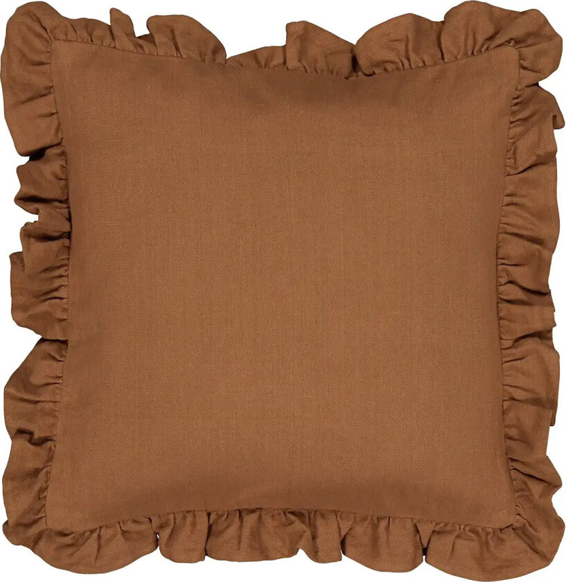 Bilde av Cushion Cover Volang - Brown - 45X45CM