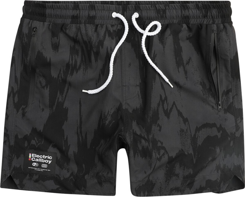 Badeshorts - EMP Signature Collection - S til XXL - Herrer - svart-grå