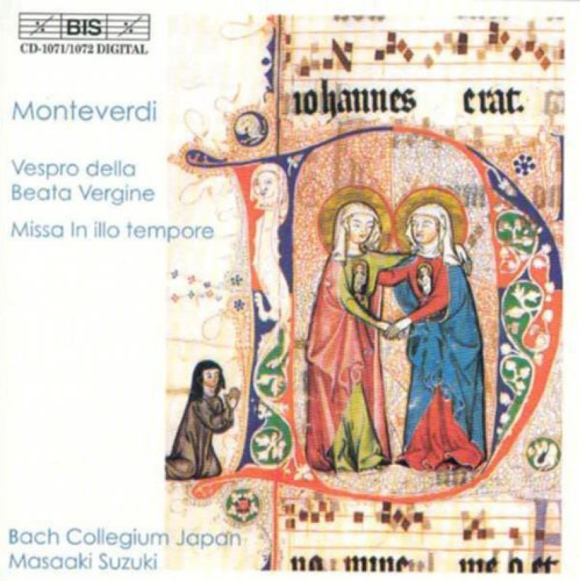 Bach Collegium Japan Monteverdi: Vespro Della Beata Virgine, Missa In Illo Tempore CD