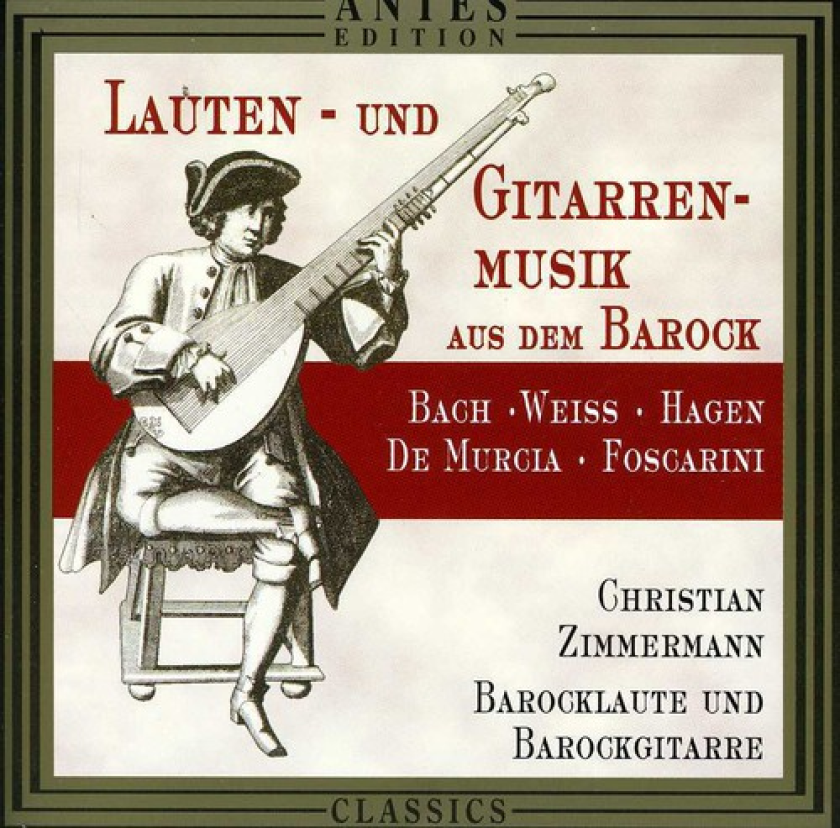 Christian Zimmermann Lauten Und Gitarrenmusik Aus Dem Barock CD
