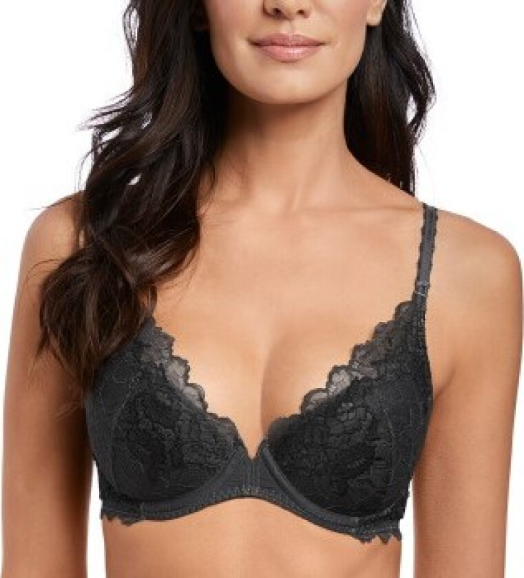 BH Lace Perfection Plunge Push Up Bra Svart B 65 Dame