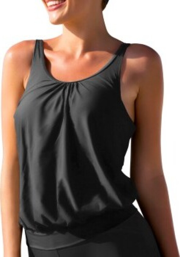 Loose Tankini Top Svart E/F Large Dame
