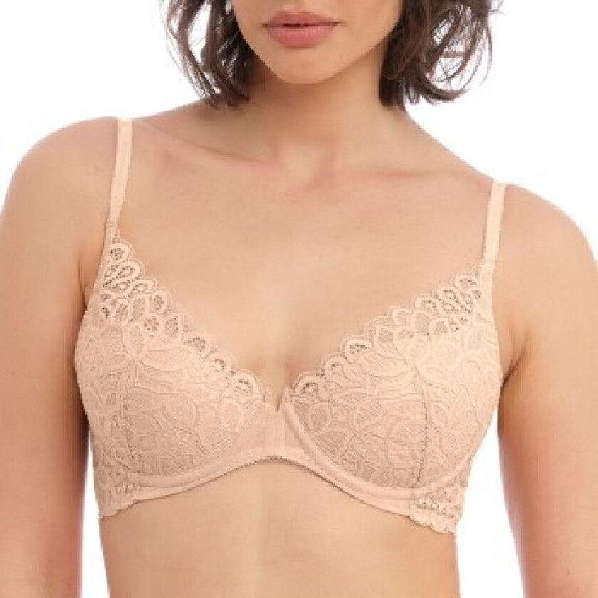 BH Raffine Plunge Push Up Bra Beige C 90 Dame