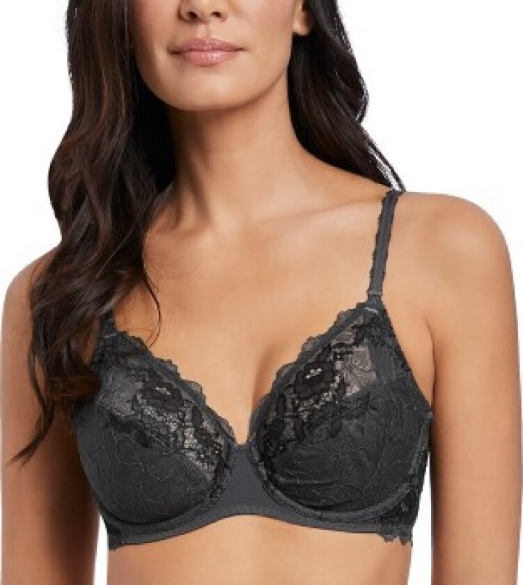 BH Lace Perfection Average Wire Bra Svart F 75 Dame