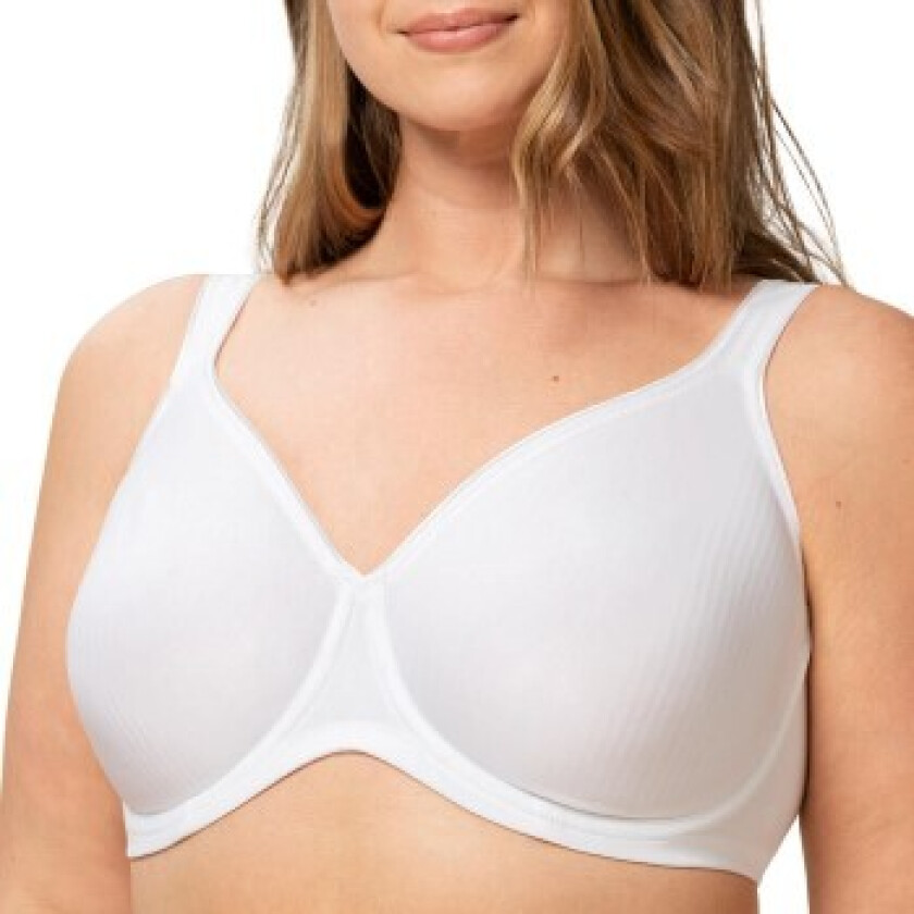 BH Modern Soft Cotton Underwire Bra Hvit C 100 Dame